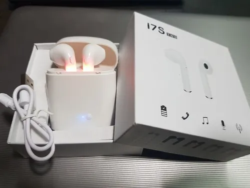 I7S airpods Bluetooth Wireless Earbuds - i7S Double Wireless Bluetooth Hand Free with Power Stereo Earphones White bluetooth ear phone for all cell phones use - Image 3