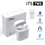 I7S airpods Bluetooth Wireless Earbuds - i7S Double Wireless Bluetooth Hand Free with Power Stereo Earphones White bluetooth ear phone for all cell phones use