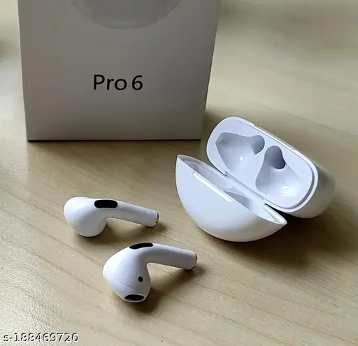 AirPods Pro 6 Hi-Fi Wireless Airbuds 5.0 Bluetooth Earphone Slim small size with Charging Case White - Image 3